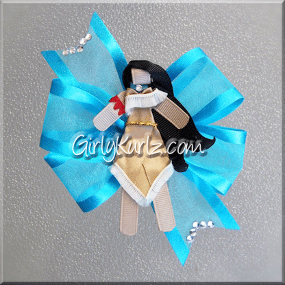 Layered spirit of the wind character bow tutorial with coordinating boutique bow