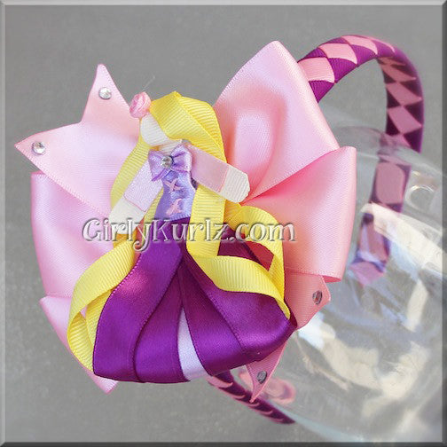 Complete 3-in-1 Tower Princess tutorial with character clip, boutique bow, and headband