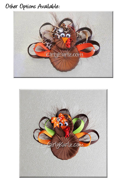 turkey hair bow