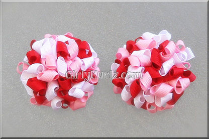 valentine hair bow