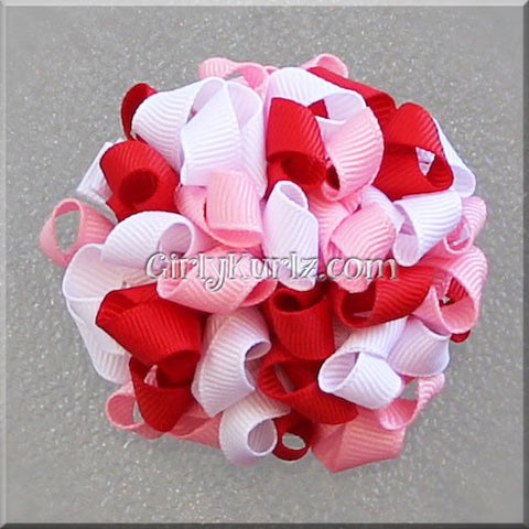 valentine hair bow