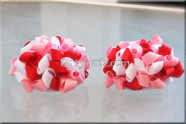 valentine hair bow