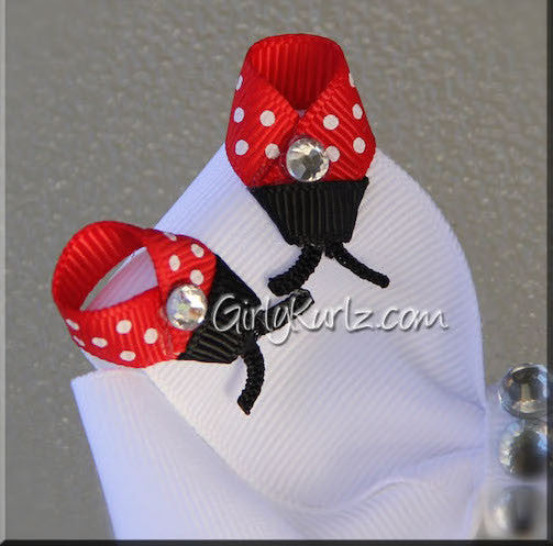 ladybug hair bow