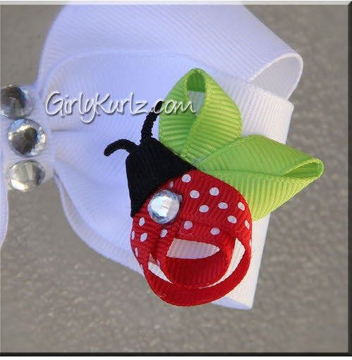 ladybug hair bow