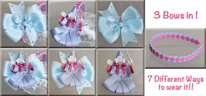 Complete wish granter hair clip tutorial bundle – magical ribbon clip, bow, and headband