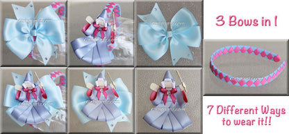 Complete wish granter hair clip tutorial bundle – magical ribbon clip, bow, and headband