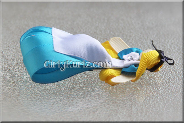 Handmade Wonderland Dreamer ribbon clip DIY storybook hair tutorial