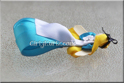 Handmade Wonderland Dreamer ribbon clip DIY storybook hair tutorial
