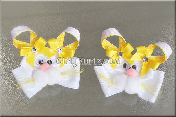 bunny hair bow