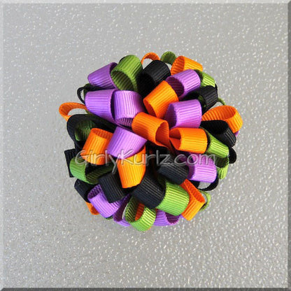 halloween loopy hair bow