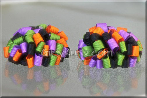halloween loopy hair bow