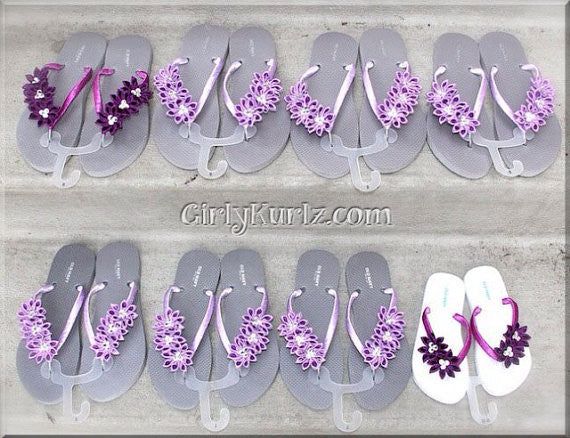 flip flops, wedding flip flops, beach flip flops