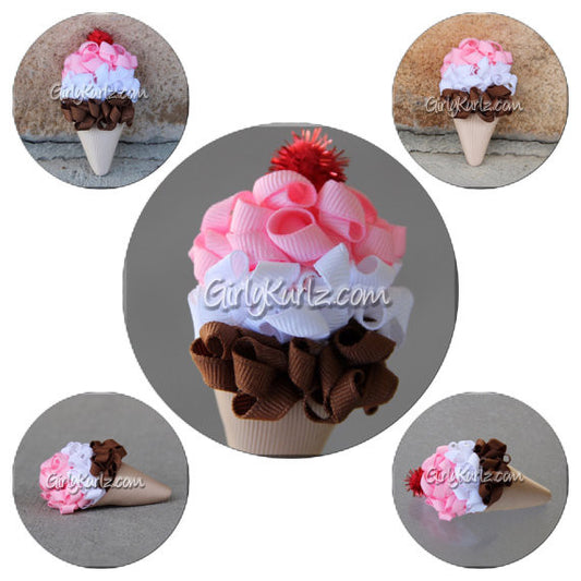 ice cream hair bow