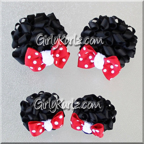 Minnie mouse ears hair bows