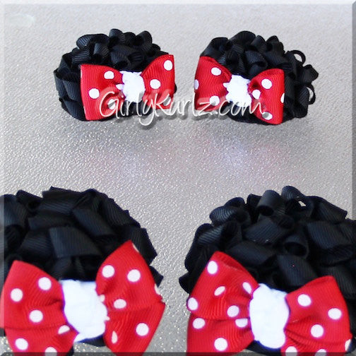 Minnie mouse ears hair bows