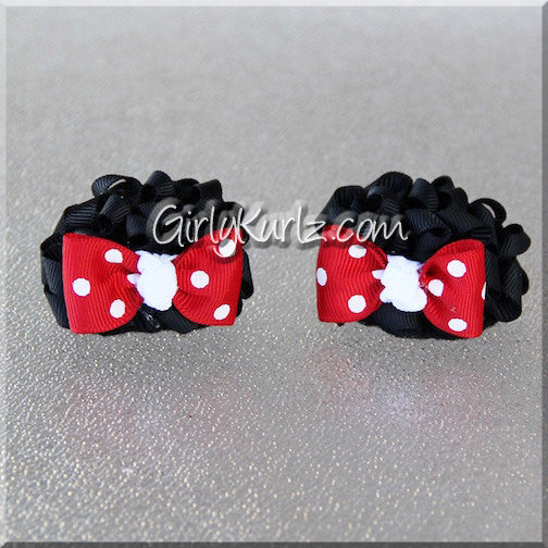 Minnie mouse ears hair bows