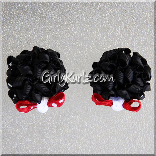 Minnie mouse ears hair bows