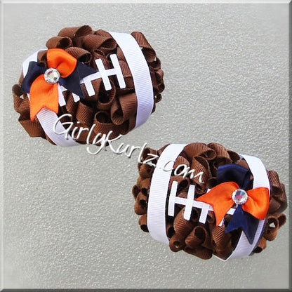 Football Hair Bow