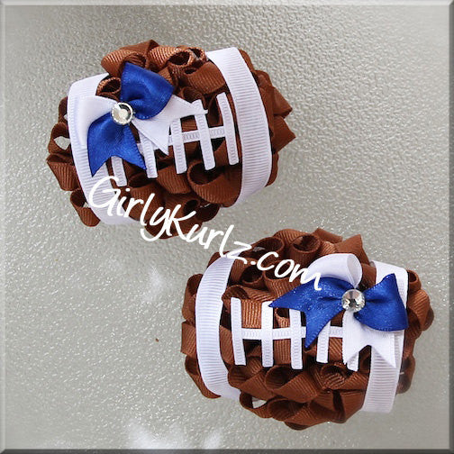 Football Hair Bow
