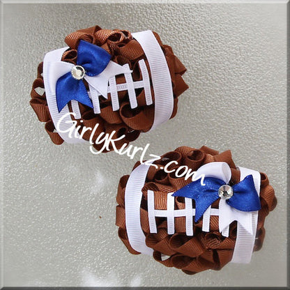 Football Hair Bow