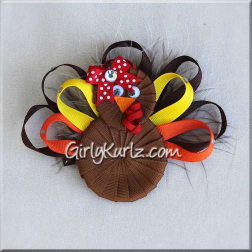 turkey hair bow