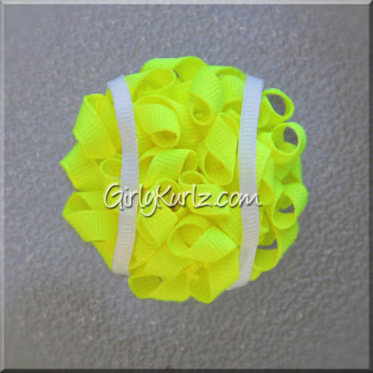 tennis hair bow, hair accessories