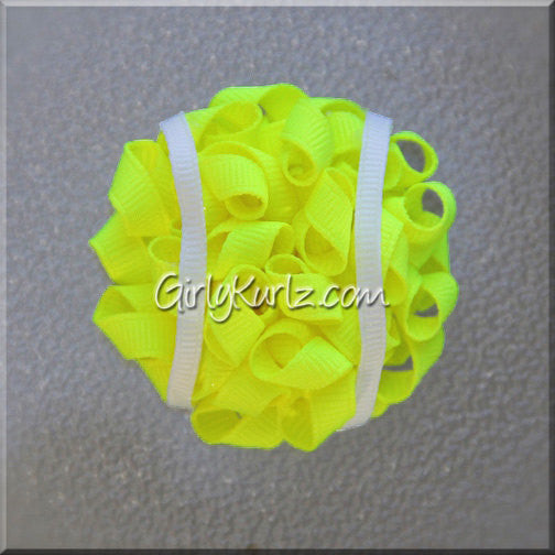 tennis hair bow, hair accessories