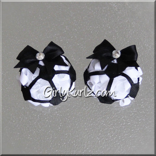 soccer hair bow