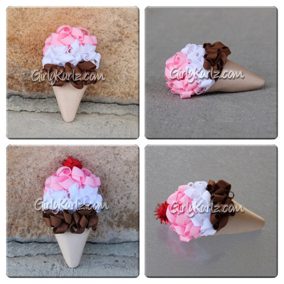 ice cream hair bow